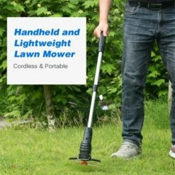 LIFCAUSAL Akku-Elektro-Rasenmäher Tragbare Leichte Mähmaschine Trimmer Wiederaufladbarer Elektro-Rasenmäher Weed Eater EU -Angebote Rasenmäher & Zubehör Store 66373677 5