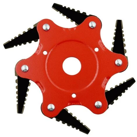 MONLY 65MM Mangan-Stahl-Schneidklinge 6-Zähne-Gras-Schneidkopf Langlebige Rasen-Jäten-Gartengeräte 3 MONLY 65MM Mangan-Stahl-Schneidklinge 6-Zähne-Gras-Schneidkopf Langlebige Rasen-Jäten-Gartengeräte