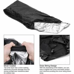 DECKON Rasenm?herabdeckung, 190T Rasenm?herabdeckung Mit Kordelzug Und Aufbewahrungstasche F��r Den Innen- Und Au?enbereich, Wasserdicht, Staubdicht, UV-best?ndig, 87,96 X 99 X 63,5 Cm -Angebote Rasenmäher & Zubehör Store 66979545 3