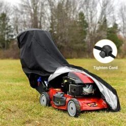 DECKON 190T Rasenm?herabdeckung, Wasserdicht, Staubdicht Und UV-best?ndig, Mit Kordelzug Und Aufbewahrungstasche F��r Drinnen Und Drau?en �C 48 X 18,5 X 13,5 Zoll -Angebote Rasenmäher & Zubehör Store 66980302 4