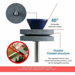 DECKON 2 Doppelschichtige Rasenm?her-Messersch?rfer, Verschlei?fest, Geeignet F��r Die Meisten Elektrischen Bohrmaschinen Oder Professionellen Handbohrmaschinen, Drehfeilen-Bohraufsatz, Rosa -Angebote Rasenmäher & Zubehör Store 66981537 3