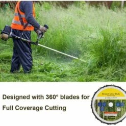 DECKON 9 Zoll 18T Rasenm?herkopf, Unkrautb��rstenkopf, Gartentrimmerklinge, F��r Freischneider, Rasentrimmer, Aus Kohlenstoffstahl -Angebote Rasenmäher & Zubehör Store 66983580 3