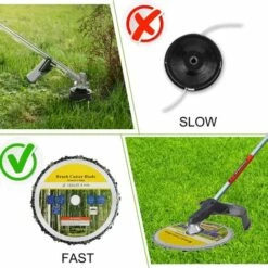 DECKON 9 Zoll 18T Rasenm?herkopf, Unkrautb��rstenkopf, Gartentrimmerklinge, F��r Freischneider, Rasentrimmer, Aus Kohlenstoffstahl -Angebote Rasenmäher & Zubehör Store 66983580 4