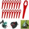 GESCHENKE 100er-Pack Ersatz-Kantenmesser, Kompatibel Mit Florabest Kantenschneider LIDL FRTA 20 A1, FAT 18B2, FAT 18B3, Farb-Ersatzmesser Mit Flachem Kopf Für Gartenrasenmäher -Angebote Rasenmäher & Zubehör Store 67328440 1