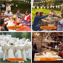 MONLY Tischdeckenklammern Aus Edelstahl, 12 Stück, Diese Tischdeckenklammern, Verstellbare Tischdeckenklammern Für Den Außenbereich, Gartentischdeckenklammern Für Küche, Büro, Restaurant, Picknick, Hochzeit, Party, 5 X 4 Cm -Angebote Rasenmäher & Zubehör Store 67668399 5