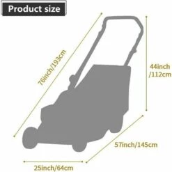 ECHOO Rasenmäher-Abdeckung Wasserdicht Für Gartenrasen Im Freien Mit Aufbewahrungstasche 193 * 63,5 * 112 Cm -Angebote Rasenmäher & Zubehör Store 67934347 3