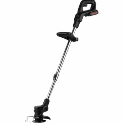 LIFCAUSAL 24-V-Teleskop-Hand-Akku-Glastrimmer, Elektrischer Rasenmäher, 2er-Pack, 7500 MAh, Wiederaufladbarer Akku, Schnellladegerät, Multifunktions-Schnurschneider Mit Kunststoff-/Edelstahlklinge, Kreisförmig, Schwarz