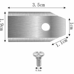 DONTODENT 45 X Titan-Messerklingen Für Alle Husqvarn / Automower / Yardforce / Gardena Robotermäher (3 G – 0,75 Mm) Mit 45 Schrauben, Ersatz -Angebote Rasenmäher & Zubehör Store 68538258 2