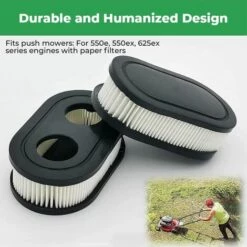 LANGRAY 2er Luftfilter Rasenmäher Ersatzteile Motor Luftfilter Kompatibel Mit Brigg Und Stratton 550E 550EX Eco-Plus 575EX 798452 593260 5432 5432K -Angebote Rasenmäher & Zubehör Store 68566930 2