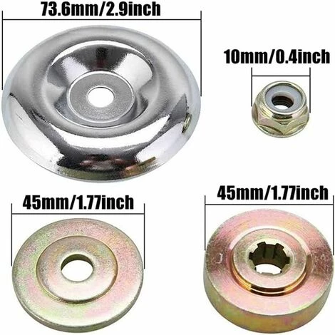 MONLY Stück Ersatz-Metallzahnrad-Mutternhalter-Kit Mit Innensechskantschrauben Für Freischneider Freischneider Universal-Mutterhalter-Kit M10 Zubehör, Für Rasenmäher-Freischneider 4 MONLY Stück Ersatz-Metallzahnrad-Mutternhalter-Kit Mit Innensechskantschrauben Für Freischneider Freischneider Universal-Mutterhalter-Kit M10 Zubehör, Für Rasenmäher-Freischneider – Bild 2