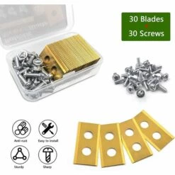 JOORRT 30 Stück Mähmesser, Rasenmäher-Ersatzmesser Mit Schrauben Für Worx Landroid -Angebote Rasenmäher & Zubehör Store 69448366 3