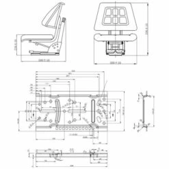 Traktorsitz Mit Federung Schwarz VidaXL 9 Traktorsitz Mit Federung Schwarz VidaXL -Angebote Rasenmäher & Zubehör Store 8643573 3