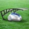 COSTWAY Maehroboter Garage Maehrobotergarage Dach Carport Ueberdachung Unterstand Fuer Rasenroboter Automower Rasenmaeher Inkl. Montagematerial UV-Strahlenschutz Transparent -Angebote Rasenmäher & Zubehör Store 8884011 1