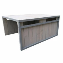 WILTEC Mähroboter Holzgarage Flachdach Massivholz Unterstand Carport Grau 80x70x38cm -Angebote Rasenmäher & Zubehör Store 9562066 3